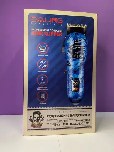 Máquina de Cortar Cabelo sem Fio Style Retrô OP Daling DL-1191 an8