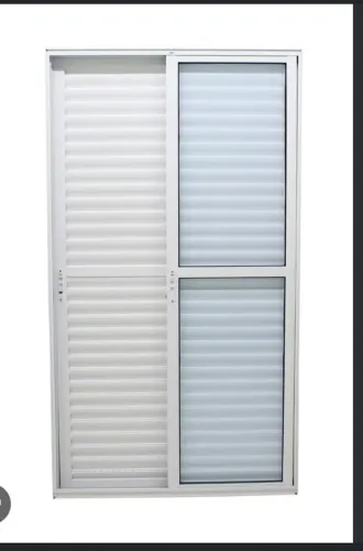 Porta Balcão 3 folhas 1 20x2.10 Alumínio Branco