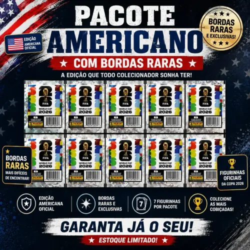 4 PACOTES GOLD CRUMPLE WORLD CUP 2026