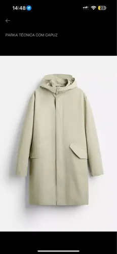 Casaco parka Zara gg estado de nova 