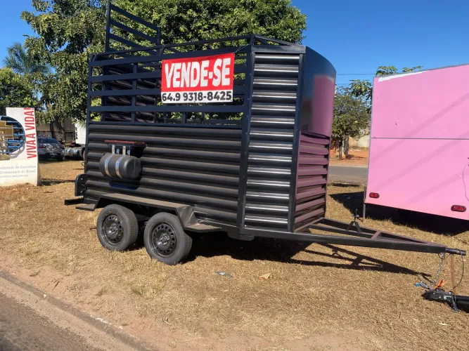 Trailer Trayler carretinha gaiola boiadeira