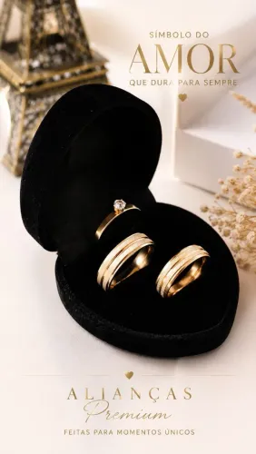 Alianças Anatômicas Escv. 6mm Ouro18K Banho + Solitário. Namoro, Noivado, Casamento