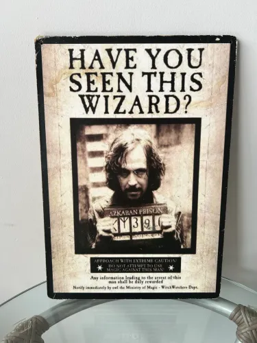 Kit com 2 Quadros Harry Potter em Madeira - Sirius Black e Bellatrix Lestrange