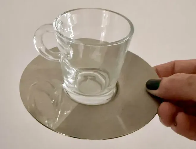 Nespresso: 1 xícara e pires de café expresso, linha view, da coleção de vidro