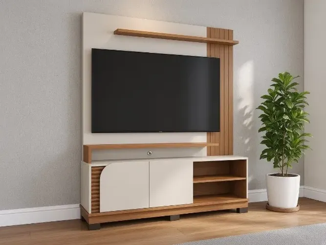 Home Jurerê 1,52m Ripado p/ TV até 65" (NOVO A PRONTA ENTREGA)