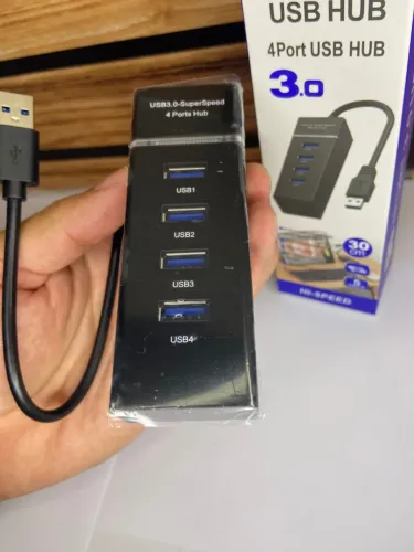 Hub Usb 3.0 Quatro Portas 5 Gbps Multifuncional Portátil 1 - Aoweixun an3