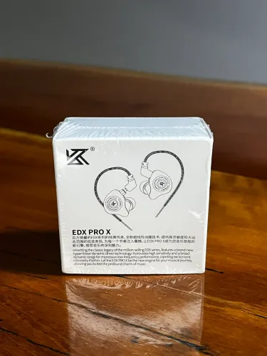 Fone KZ EDX PRO X Original - Lacrado | Cor Cinza | Com Microfone