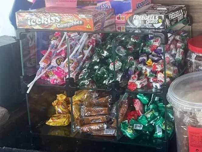 Baleiro Expositor Em Vidro porta bala