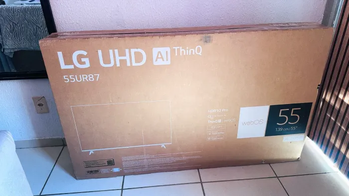 TV LG UHD AIThinQ 55 polegadas pra trocar a tela