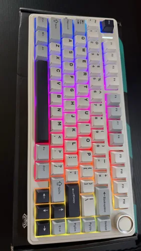 Teclado mecânico sem fio Aula F75(novo)