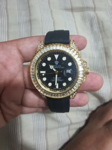 Relógio rolex lindo com pedras novo
