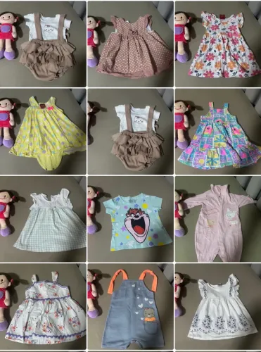 Lote roupa menina 6 a 1 ano