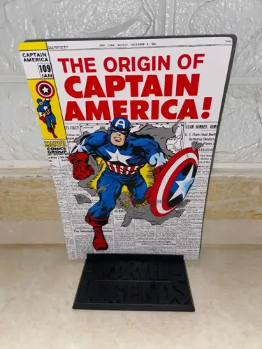 BASE / STAND MARVEL LEGENDS DO CAPITÃO AMÉRICA.