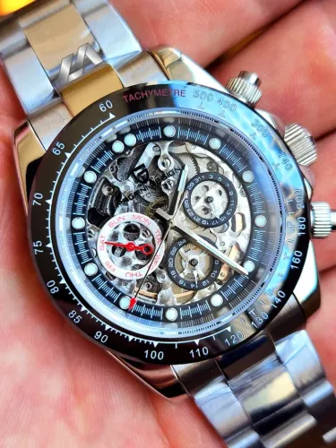 Relógio Pagani Design Daytona Skeleton Automático PD1653