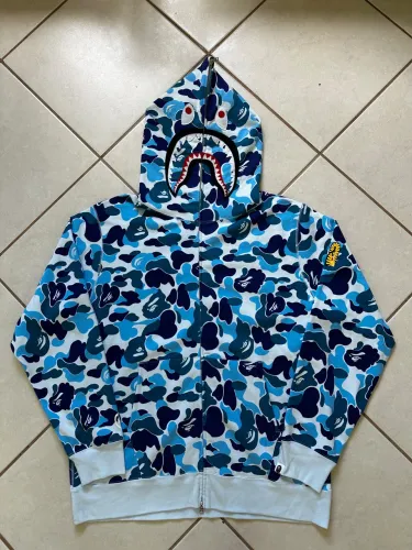 Bape Shark Blue Camo, XXL, nunca usado, novo