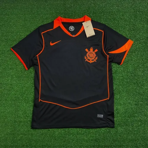 Camisa Corinthians Third 2025/26 preto com laranja - tam. G e GG (nova na etiqueta)