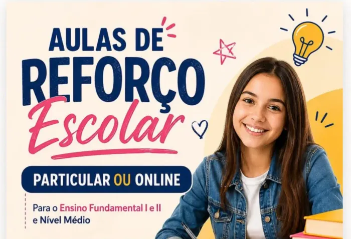 Reforço Escolar On-line e presencial!