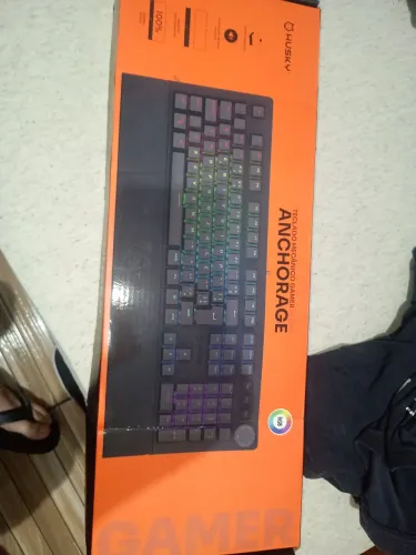Teclado mecânico gamer husky com switch marrom