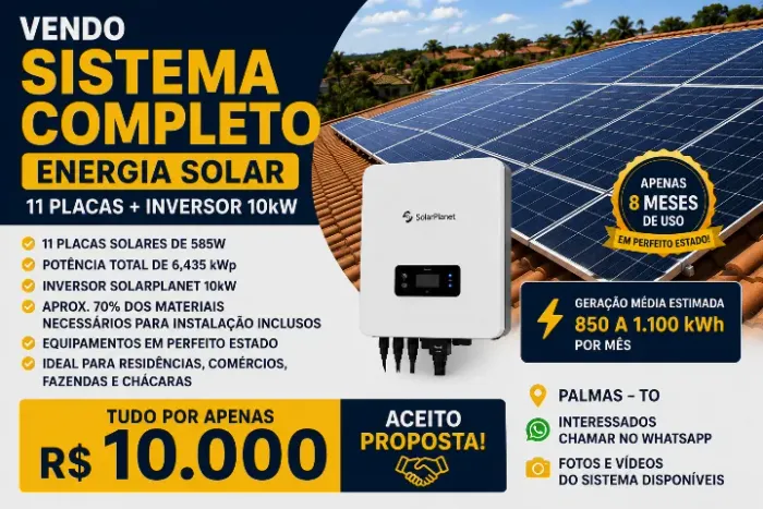 KIT ENERGIA SOLAR COMPLETO - 6,435 kWp + INVERSOR 10kW