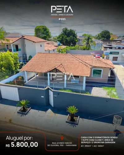 Casa com 2 quartos, Paraviana - Boa Vista