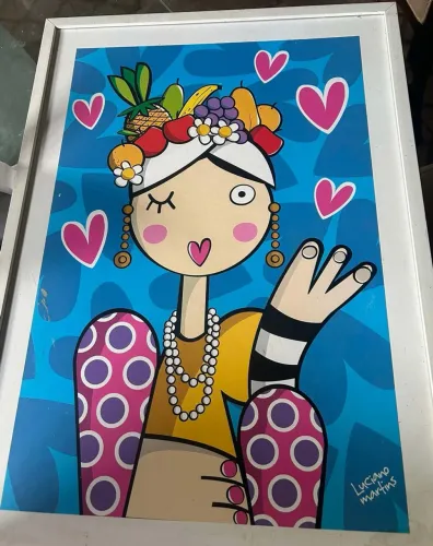 Quadro Luciano Martins carmem Miranda 