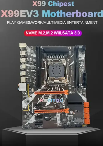 Placa-mãe X99 Pro acompanha xeon 2630 v4 e suporta ate 128gb Ram 