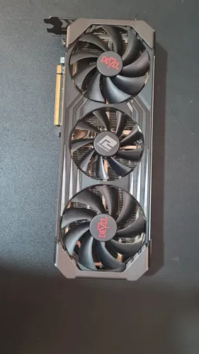Placa de Video Powercolor RX6700XT 12GB GDDR6 Red Devil na caixa, impecavel
