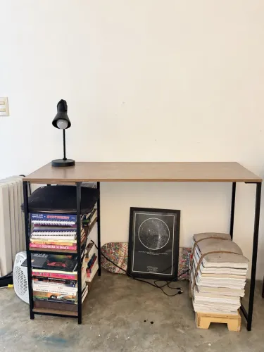 Escrivaninha Mesa Office Estudo Estilo Industrial 110cm KLM Móveis