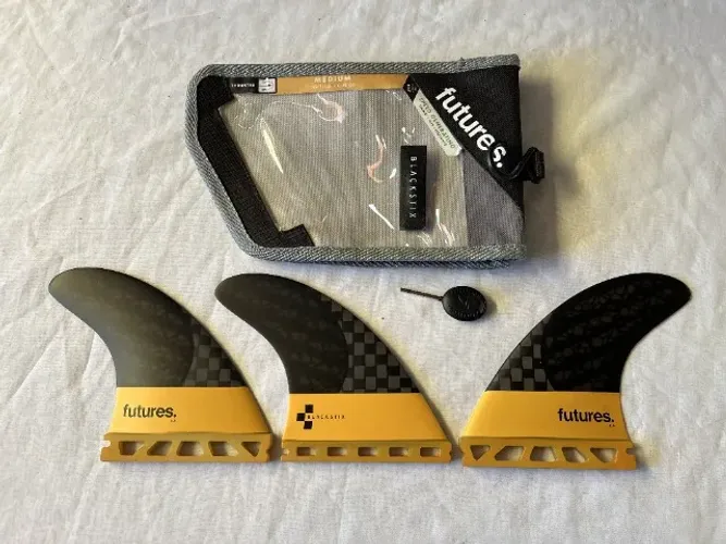 Quilhas Futures Blackstix p/ Prancha de Surf