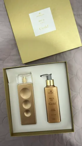 KIT PERFUME E HIDRATANTE GOLD MAHOGANY GOLD