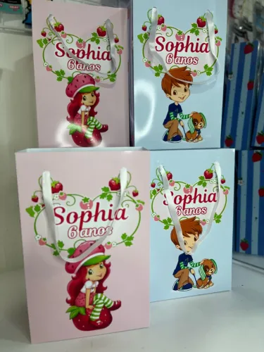 kit 20 sacolinhas personalizadas para festa