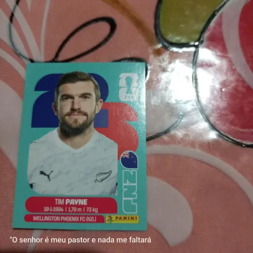 VENDO FIGURINHA DO TIM PAYNE JOGADOR DA COPA DO MUNDO DE 2026