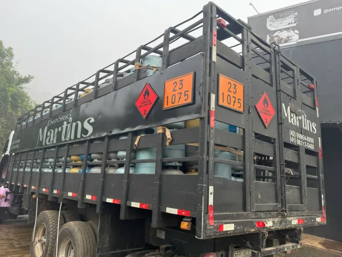 Gaiola gás glp truck