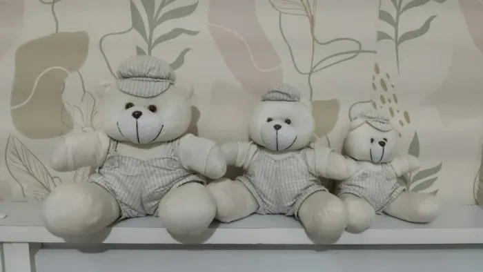 Trio De Ursinho Para Nicho Decoração