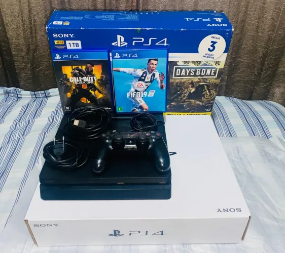 Playstation 4 - 1tb - midia fisica