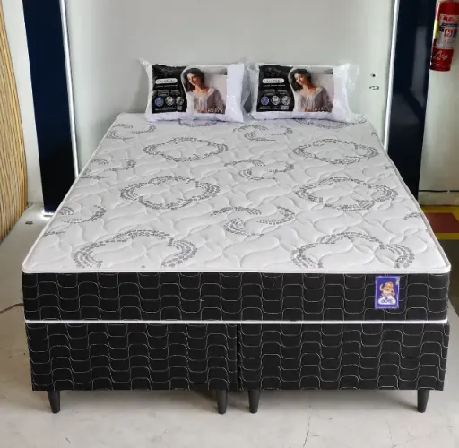 Cama Box Queen Molas Ensacadas Iso América - Ley Colchões  