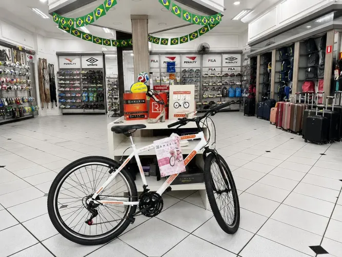 Bicicleta nova na Caixa 