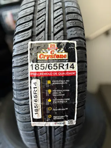 Pneu 185/65/14 remolde novo Crystone
