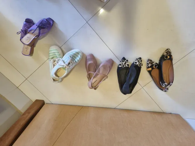 Vendo lote de sapatos usados em excelente estado 