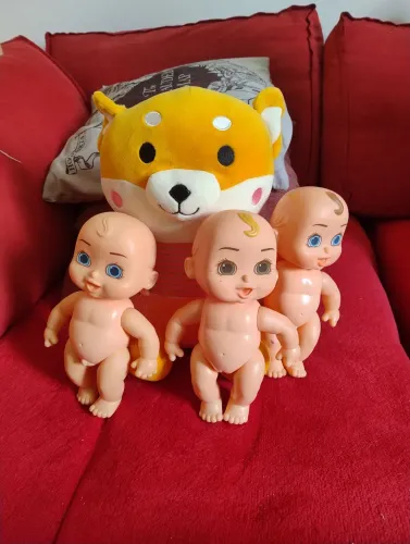Lote de boneca e boneco da estrela e urso 