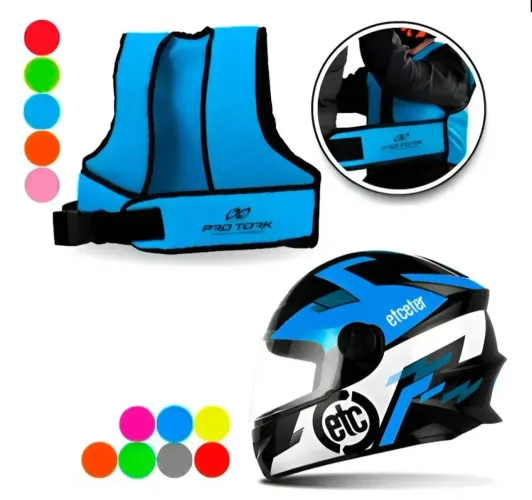 Capacete Infantil + Colete