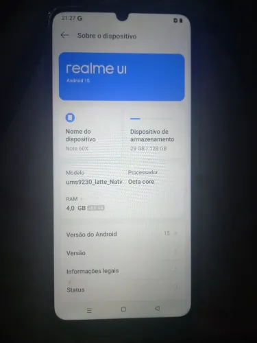 Celular realme note 60x