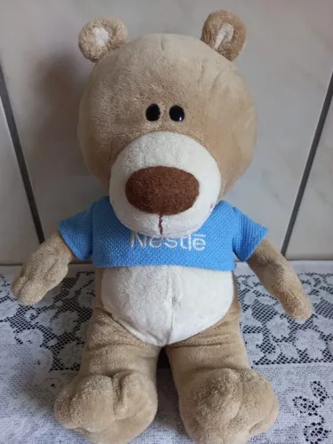 Pelúcia urso coleção Filhotes Nestlé 30cm seminovo