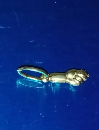 Pingente ouro 18 k. Figa