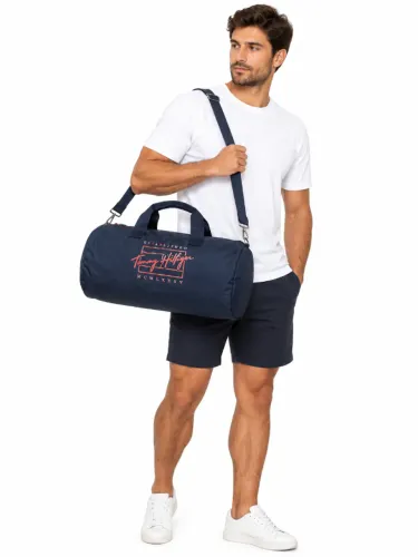 Bolsa Tommy Hilfiger Recycled Signature Duffle Cor: Navy Blazer