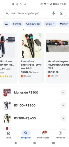 Dois microfone singstar PS3