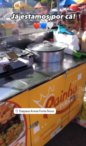 Carrinho ideal Para preparo de pirão e afins