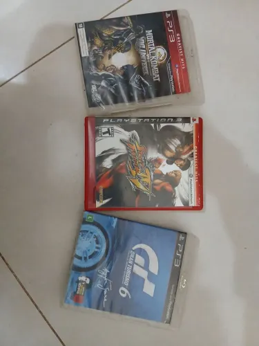? Jogos PS3 Originais - Mortal Kombat, Street Fighter IV e Gran Turismo 6