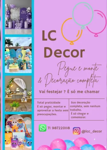 Pegue e monte ou decoração completa 