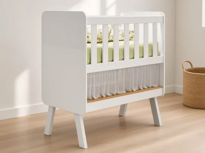 Mini Berço Guti Retrô c/ Colchão (NOVO A PRONTA ENTREGA)